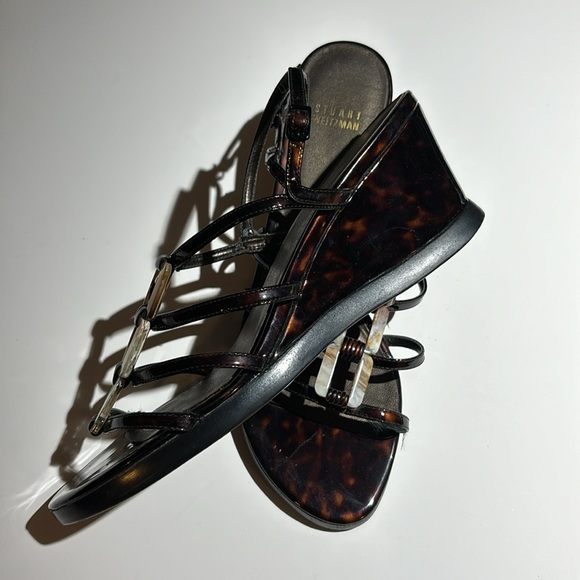 Stuart Weitzman Wedge Heel Sandals Size 10 - Picture 3 of 4